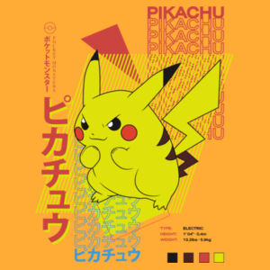 Pokémon Pikachu - Kids T-shirt Design