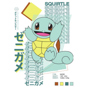 Pokémon Squirtle - Kids Youth T shirt Design