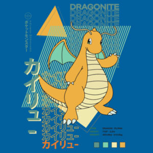 Pokémon Dragonite - Kids Youth T shirt Design