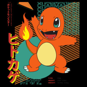 Pokémon Charmander - Unisex Stencil Hoodie Design