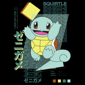 Pokémon Squirtle - Unisex Stencil Hoodie Design