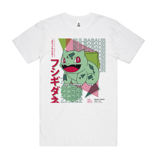 Pokémon Bulbasaur - Mens Block T shirt Thumbnail