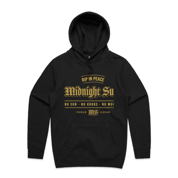Midnight Surf Golden Gothic  - Unisex Stencil Hoodie Thumbnail