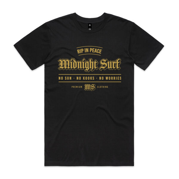 Midnight Surf Golden Gothic T-shirt Thumbnail